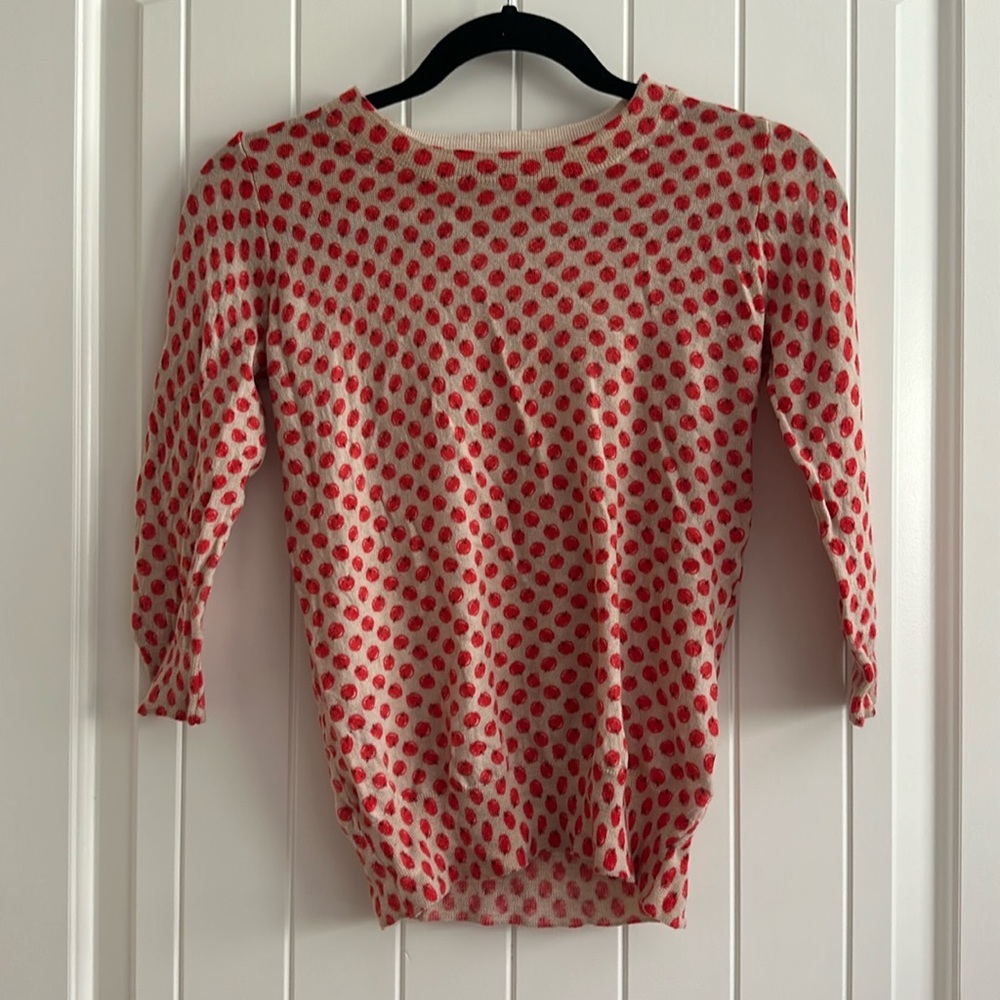 J CREW APPLE SWEATER